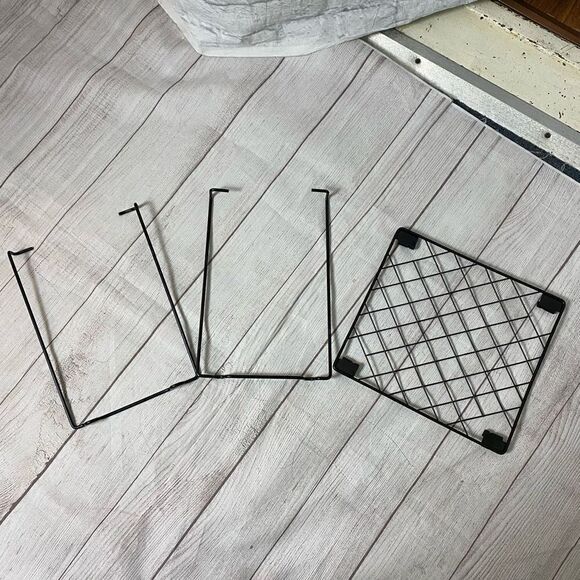 Locker shelf metal collapsible frame black 10”x11” - Picture 8 of 9